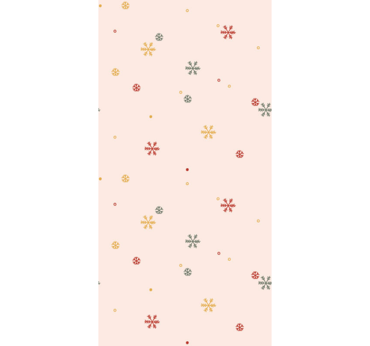 Snowflake Motif holiday christmas wallpaper - TenStickers