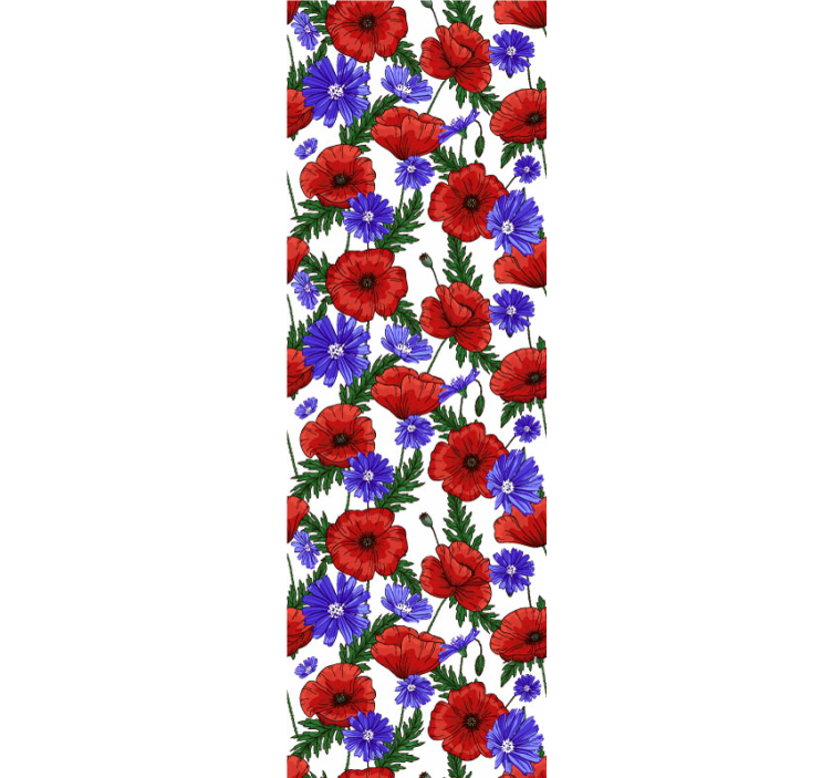 Cornflowers Flower wallpaper - TenStickers