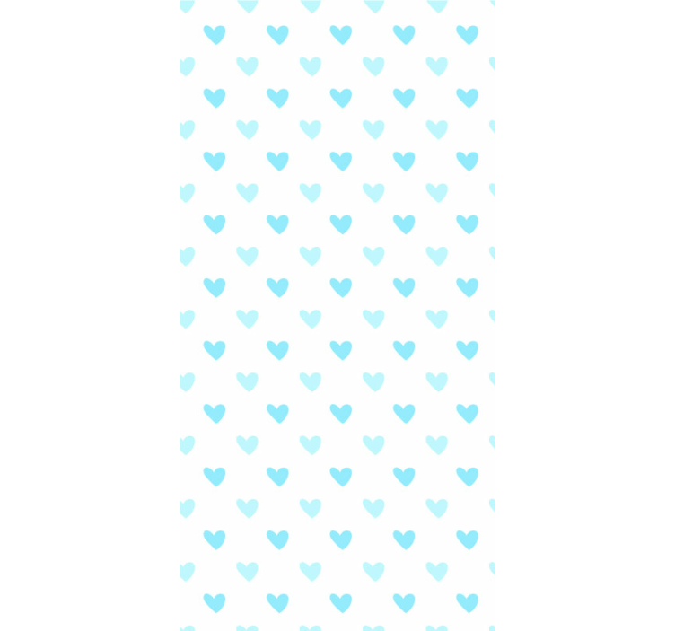 Heart Motif Pattern wallpaper childrens room - TenStickers