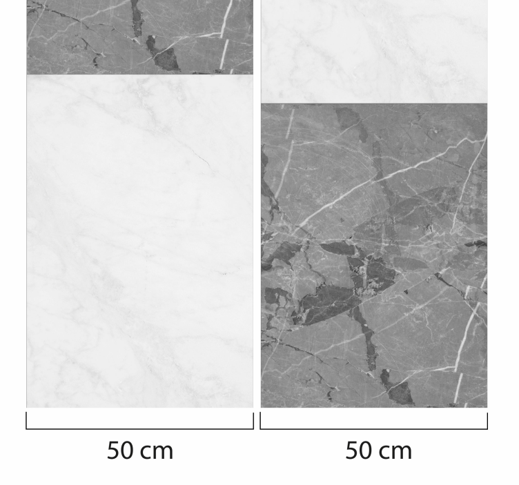 Elegant Gray Veining marble effect wallpaper - TenStickers