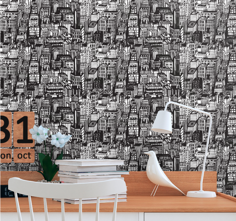 New York skyscrapers New York wallpaper - TenStickers