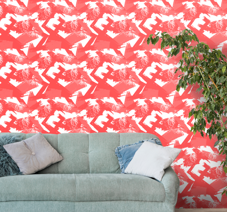 Abstract Angular Pattern wallpaper geometric - TenStickers