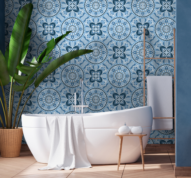 Ornamental Wallpaper Mandala style - TenStickers