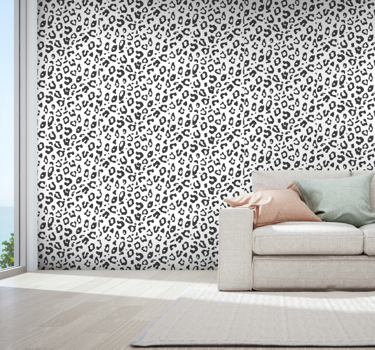 Black Leopard Animal Wallpaper - TenStickers