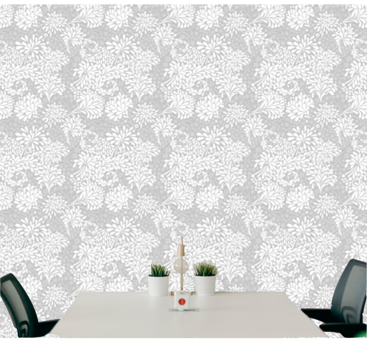 Botanical Array floral wallpaper - TenStickers