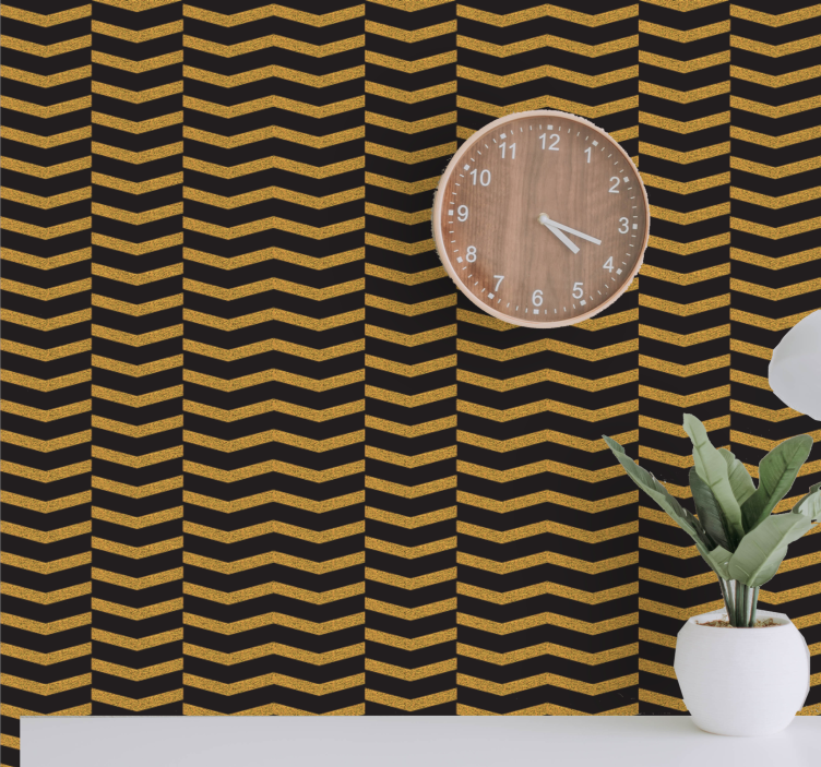 Chevron Stripe Design wallpaper geometric - TenStickers