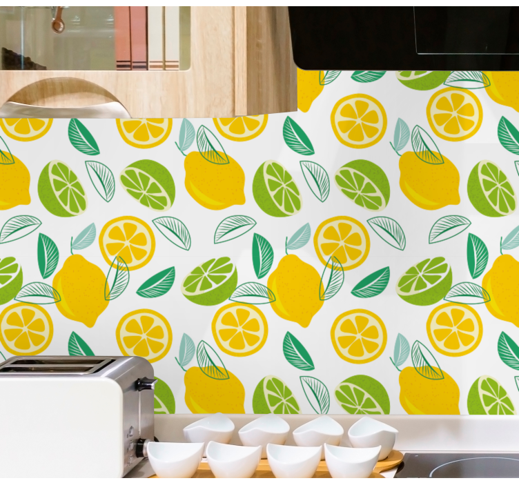 Citrus Motif kitchen wallpaper - TenStickers