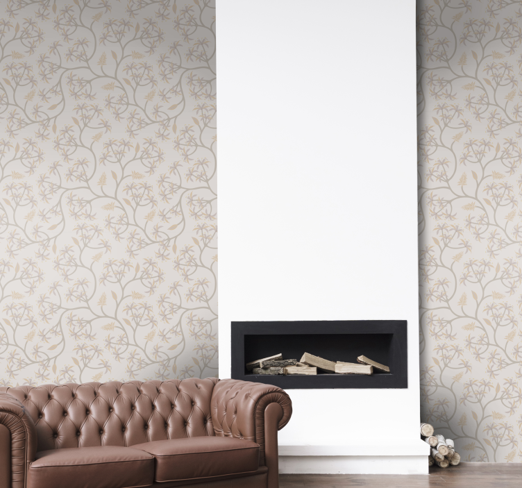 Elegant Floral Motifs floral wallpaper - TenStickers