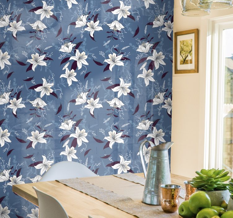 Elegant Floral Patterns flowers wallpaper - TenStickers