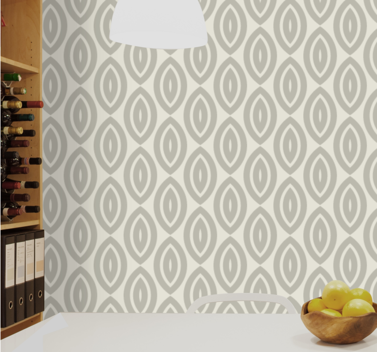 Elegant Leaf Shapes textured wallpaper - TenStickers