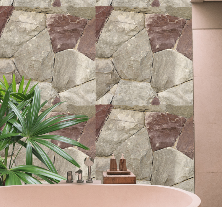 Elegant Natural Texture stone effect wallpaper - TenStickers