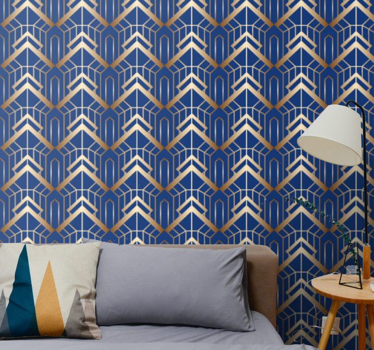 Geometric Arrowhead wallpaper geometric - TenStickers