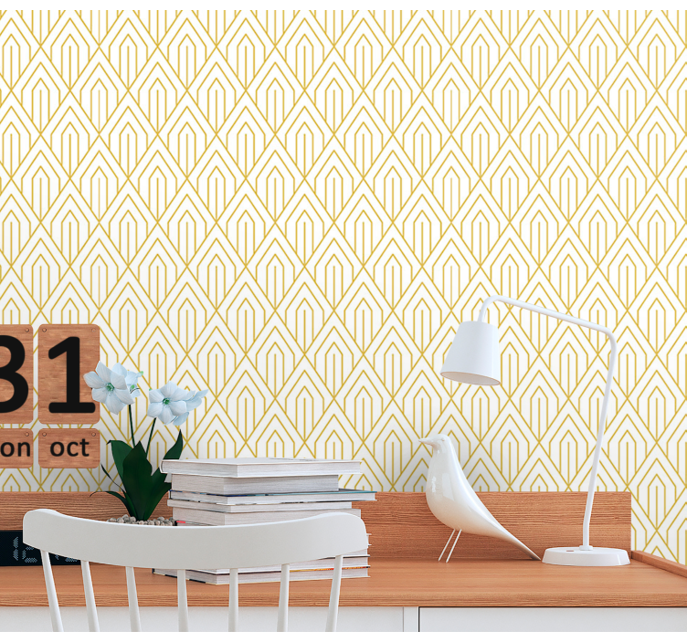 Geometric Linear Pattern wallpaper geometric - TenStickers