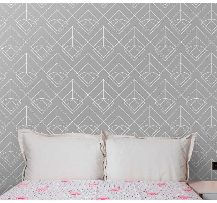 Geometric Linework wallpaper geometric - TenStickers