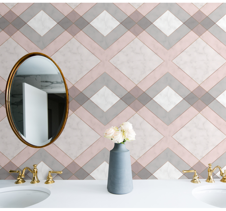 Geometric Mosaic wallpaper geometric - TenStickers