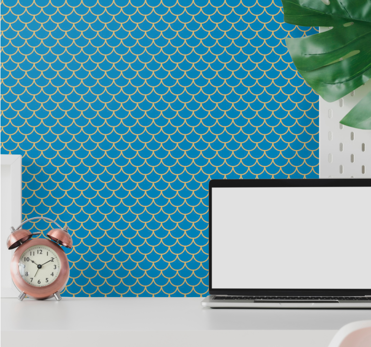 Geometric Scales wallpaper geometric - TenStickers
