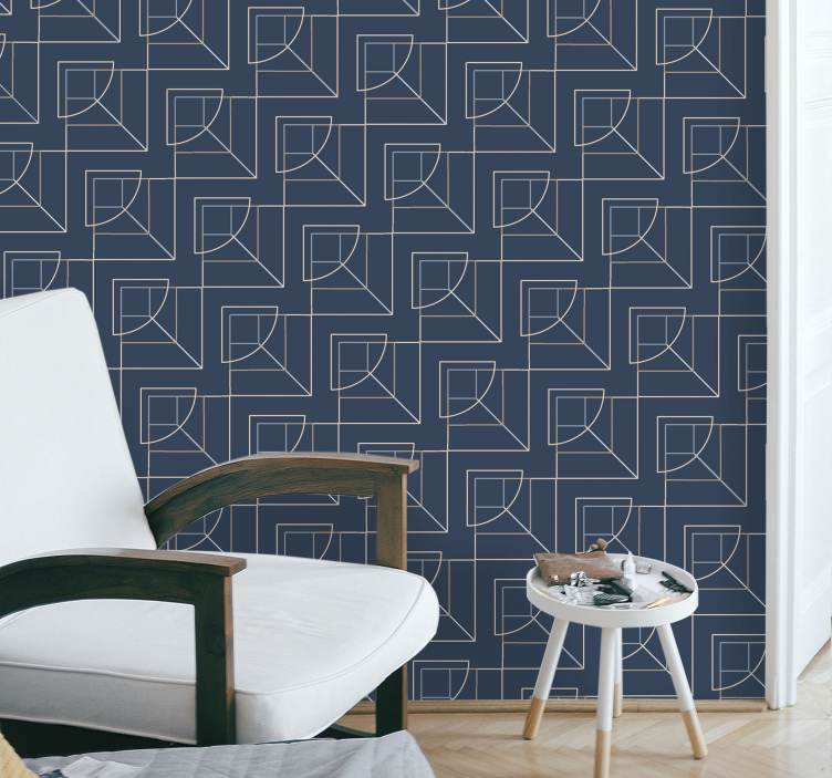 Geometric Shapes Design wallpaper geometric - TenStickers