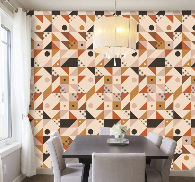 Geometric Shapes Harmony wallpaper geometric - TenStickers