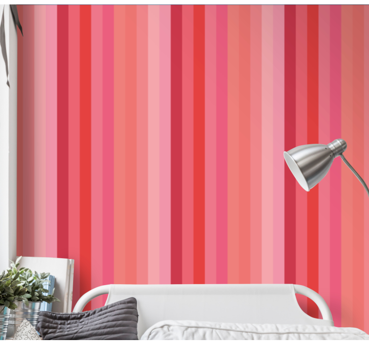 Gradient Stripes wallpaper horizontal stripes - TenStickers