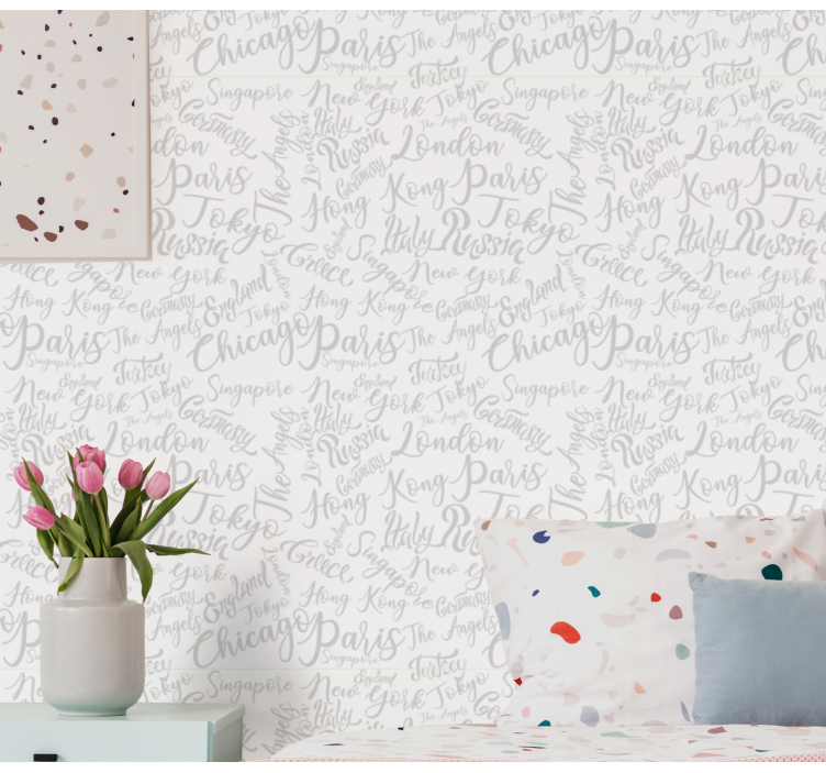 Grafitti cities wallpaper - TenStickers