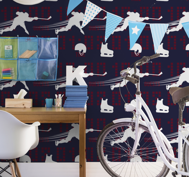 Ice Hockey Action custom wallpaper - TenStickers