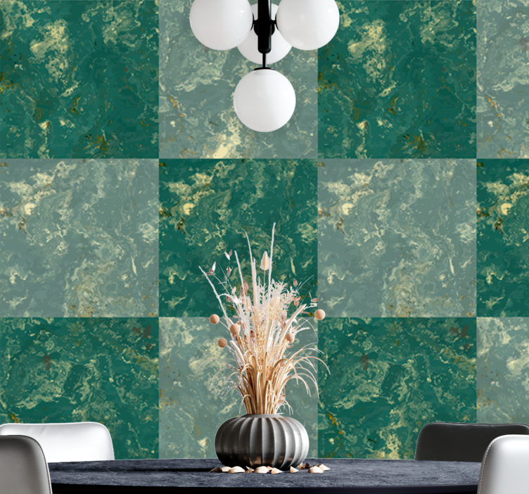 Marble Squares marble effect wallpaper - TenStickers