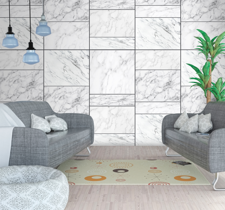 Marbled Interior Detail living area wallpaper - TenStickers