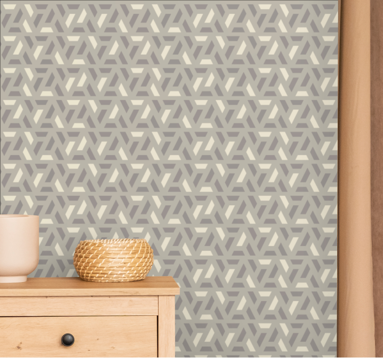 Modern geometric pattern abstract wallpaper - TenStickers