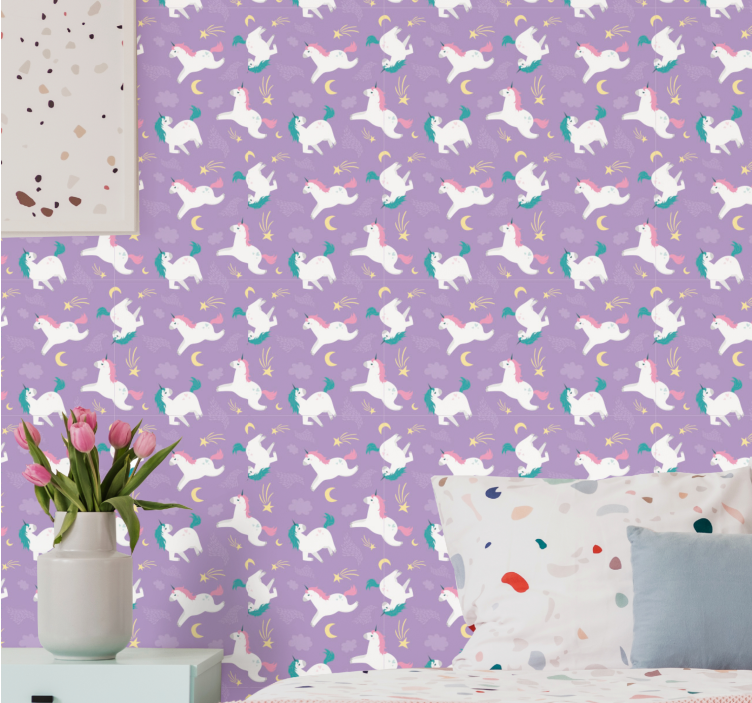 Mythical Creatures Pattern animals wallpaper - TenStickers
