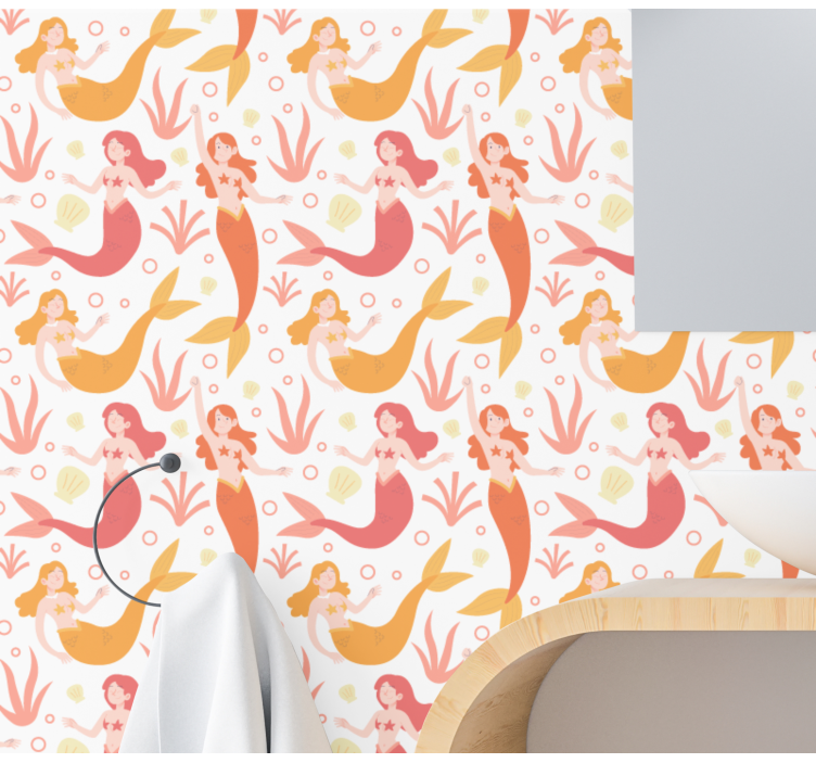 Mythical Sea Dancers butterflies wallpaper - TenStickers