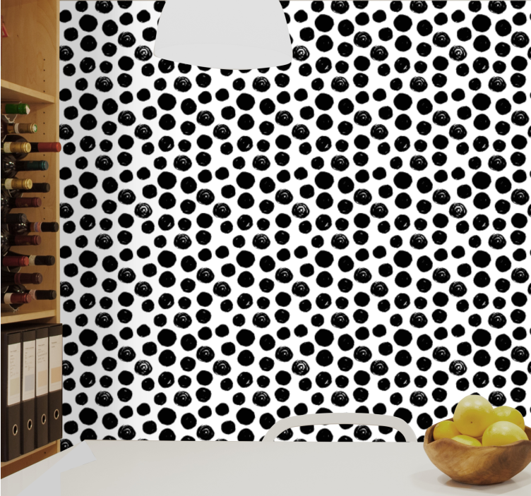 Polka Dot Ensemble polka dots wallpaper - TenStickers