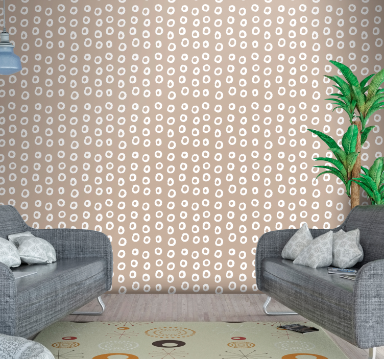 Polka Dot Pattern Design Spotty wallpaper - TenStickers