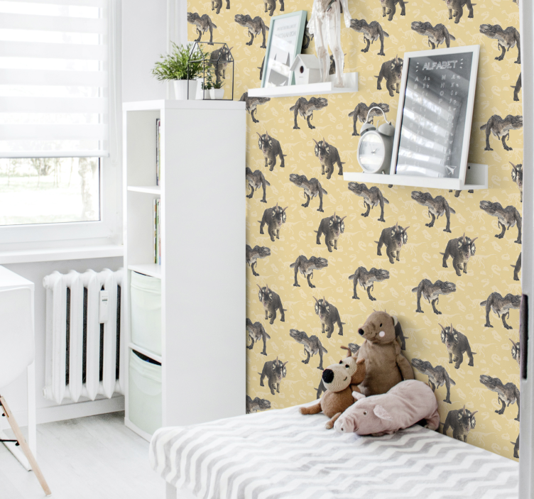 Safari Animal Motif animals wallpaper - TenStickers