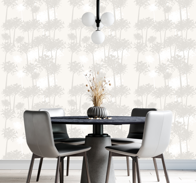 Silhouette Forest wallpaper of a tree - TenStickers