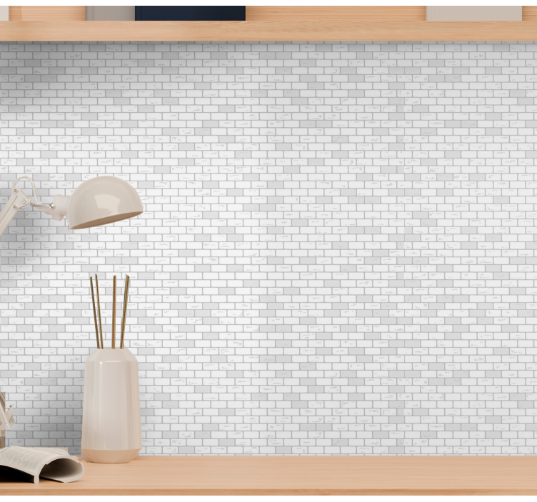 Simplified Brick bricks wallpaper - TenStickers