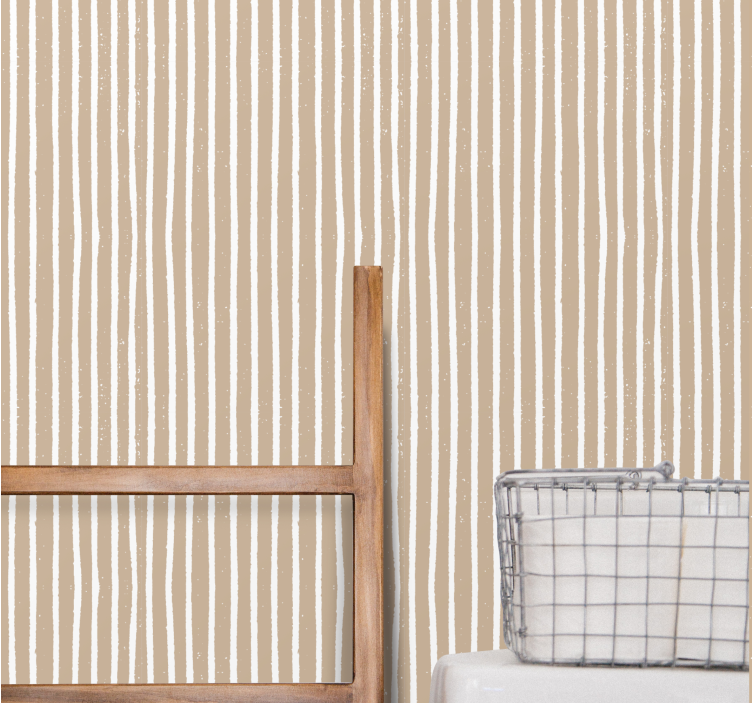 Subtle Stripes wallpaper horizontal stripes - TenStickers