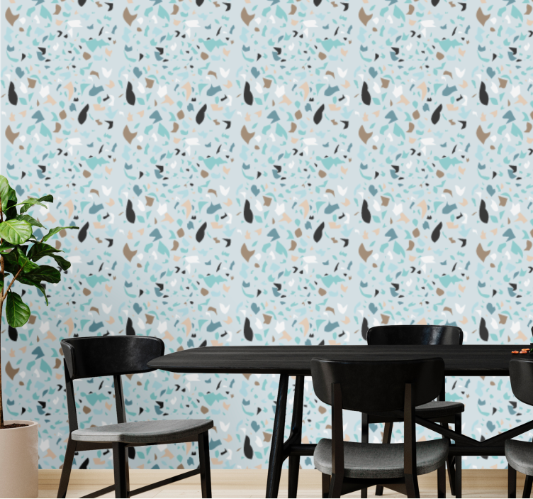 Terrazzo style design  room wallpaper - TenStickers