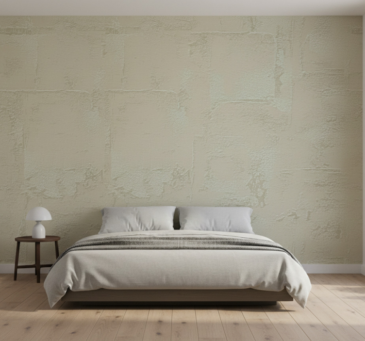 Textured wallpaper in taupe stucco finish - TenStickers