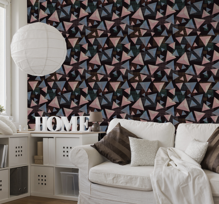 Triangular Complexity wallpaper geometric - TenStickers