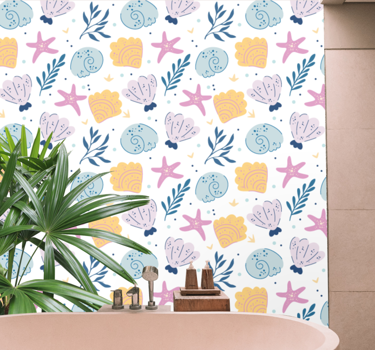 Underwater Sea Elements nature wallpaper - TenStickers