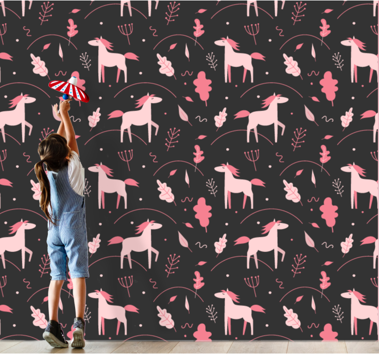 Whimsical Forest Fauna animals wallpaper - TenStickers
